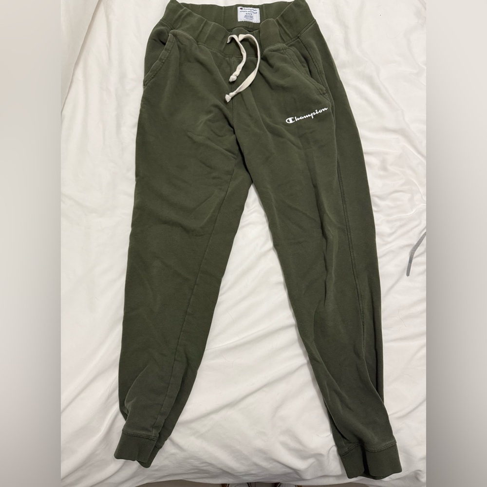 Olive Green Champion Sweatpant Jogger Size Medium